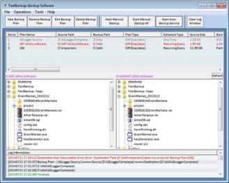 Click to view FastBackup - Backup Software 1.3 screenshot