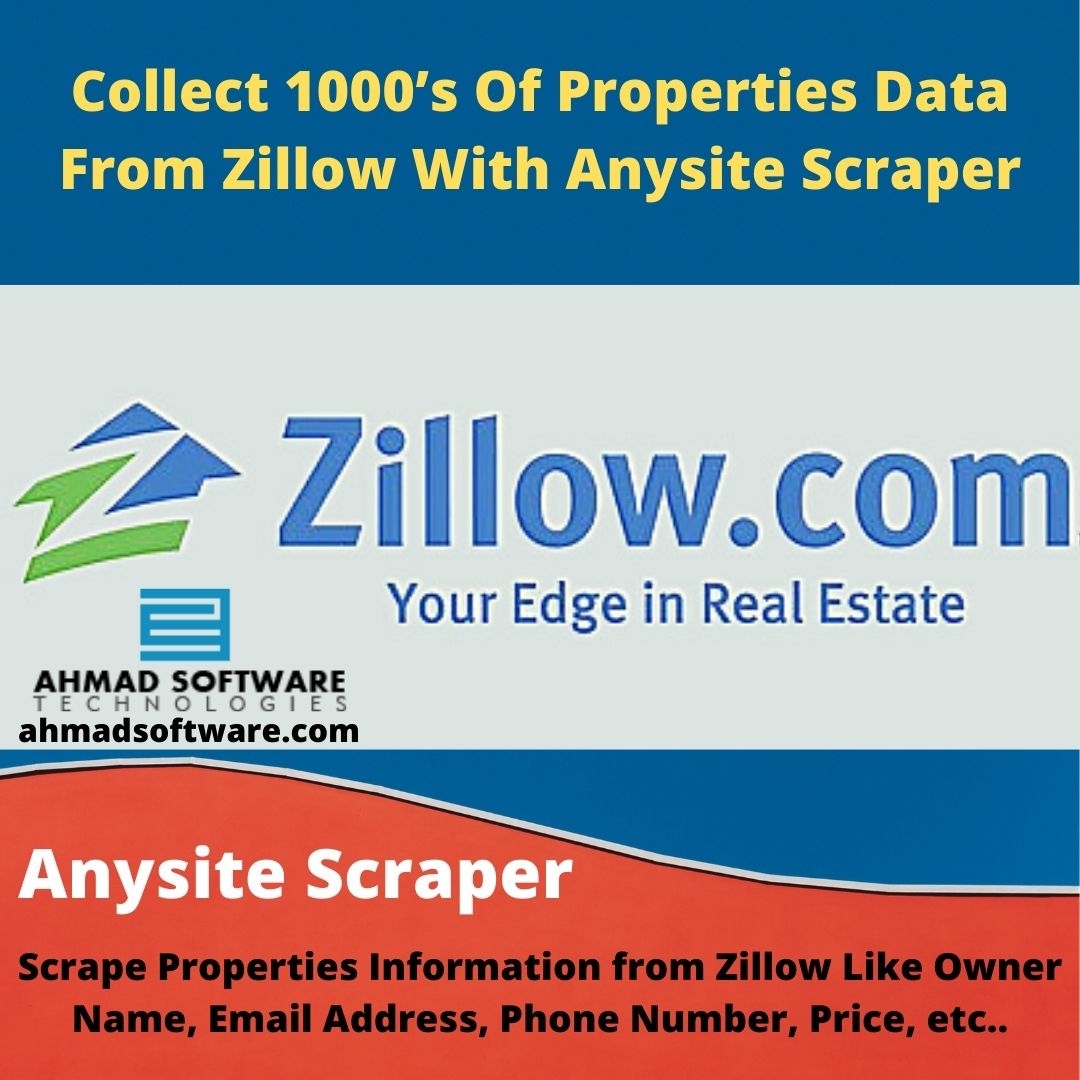 Collect 1000’s Of Properties Data From Zillow With Anysite Scraper