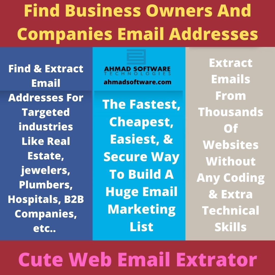 Find Business Owners And Companies Emails With Cute Web Email Extractor