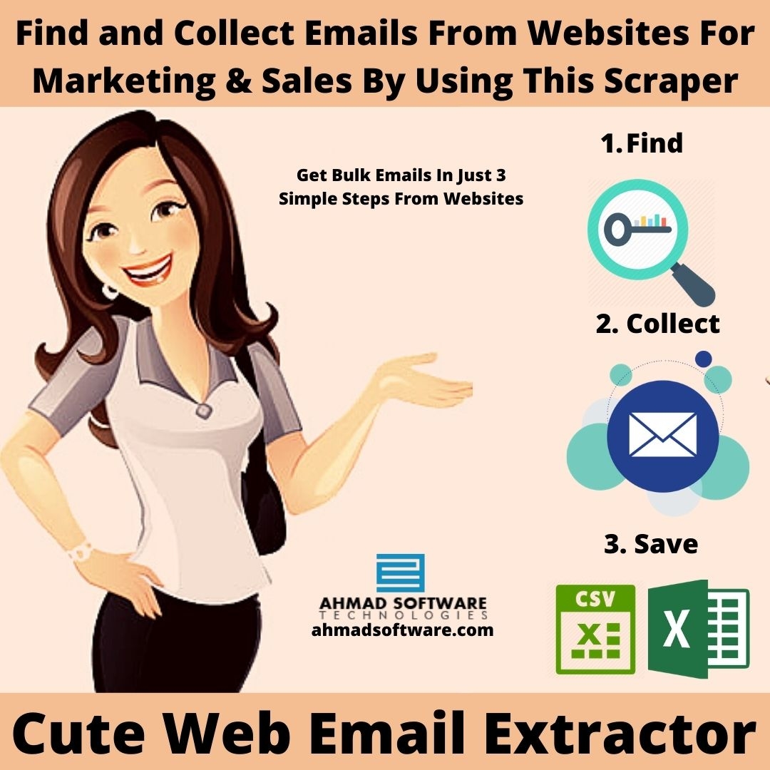 Find and Collect Emails From Websites For marketing & Sales