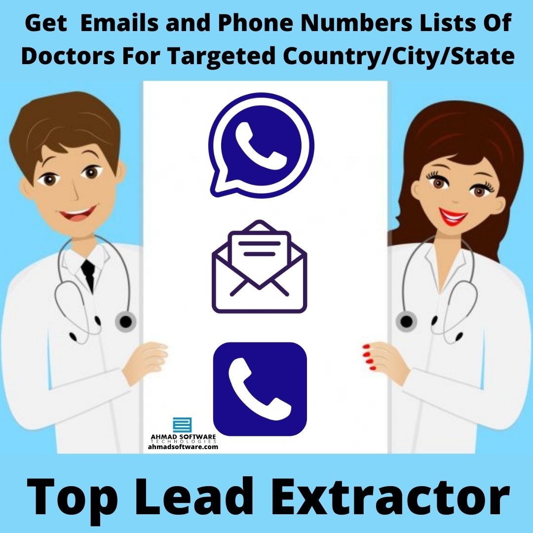 Get  Emails and Phone Numbers Lists Of Doctors For Targeted Country/City/State