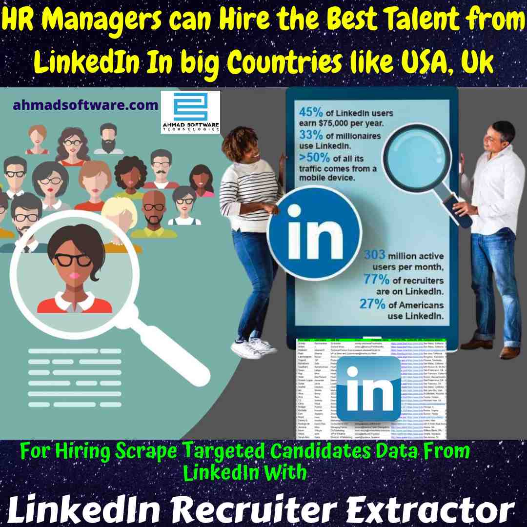 HR managers can hire the best talent from LinkedIn - LinkedIn Scraper