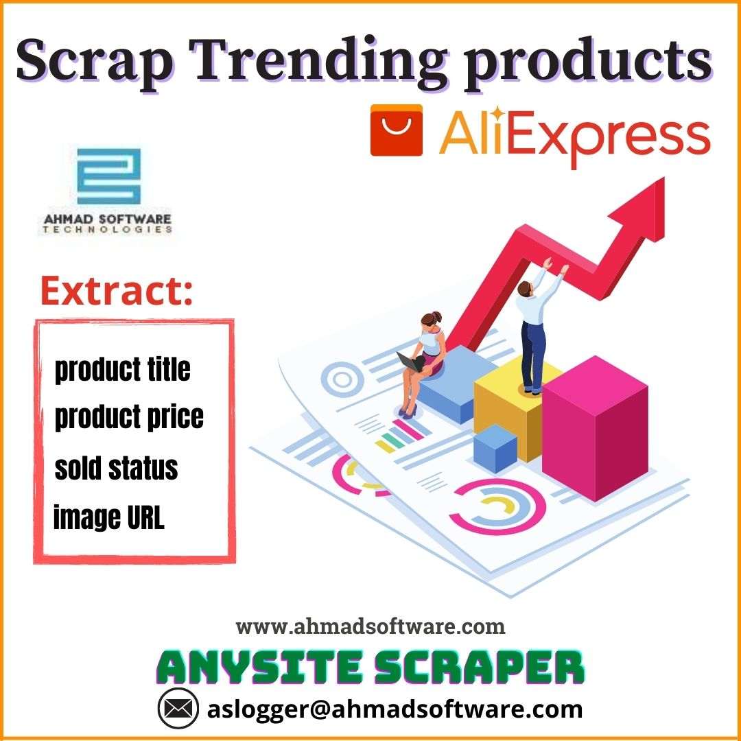 Scrape trending product data from AliExpress