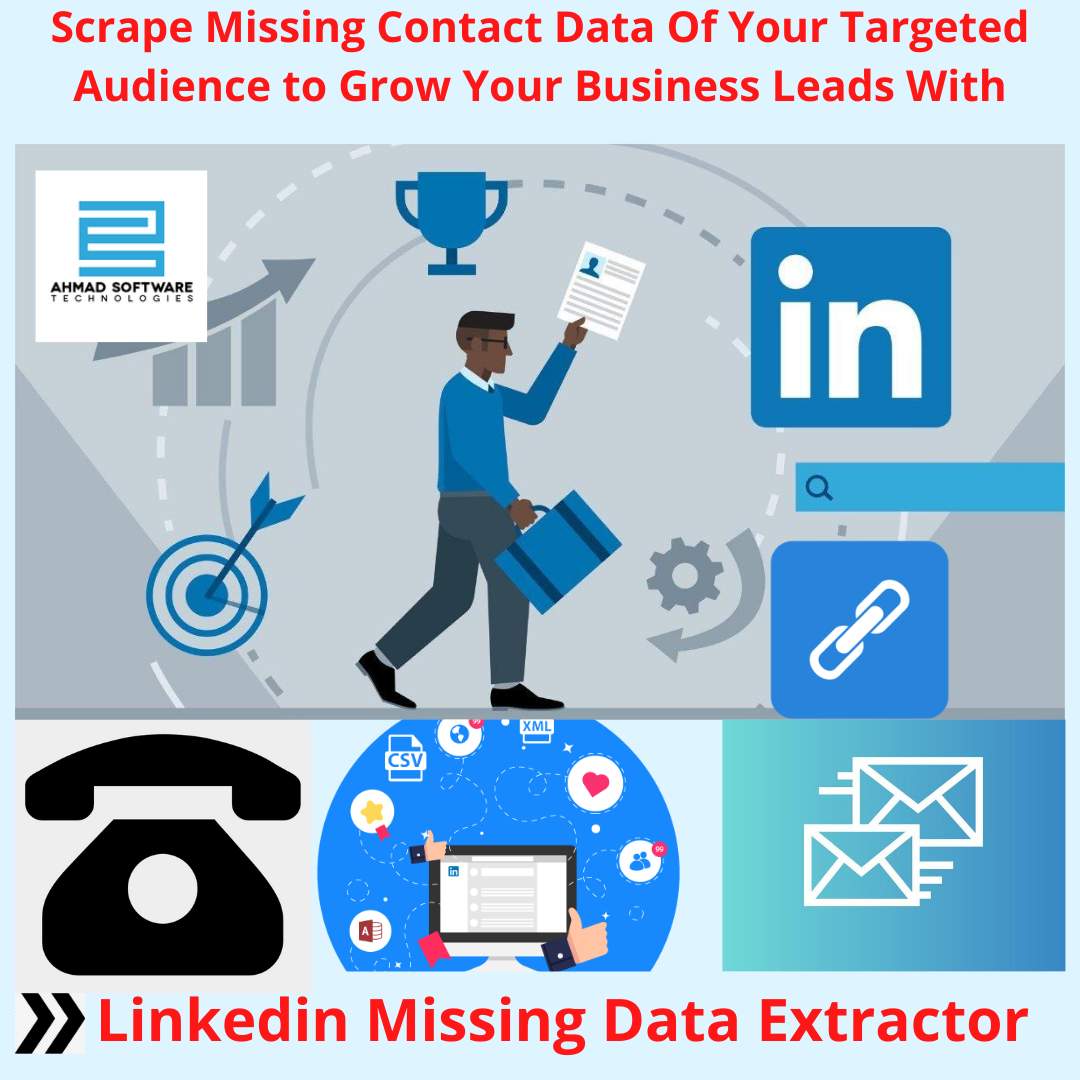 Scrape and save missing contact details from Linkedin profiles