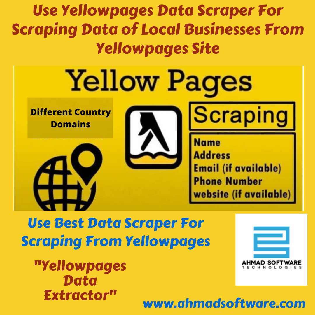 Use Yellowpages data scraper for scraping local business data