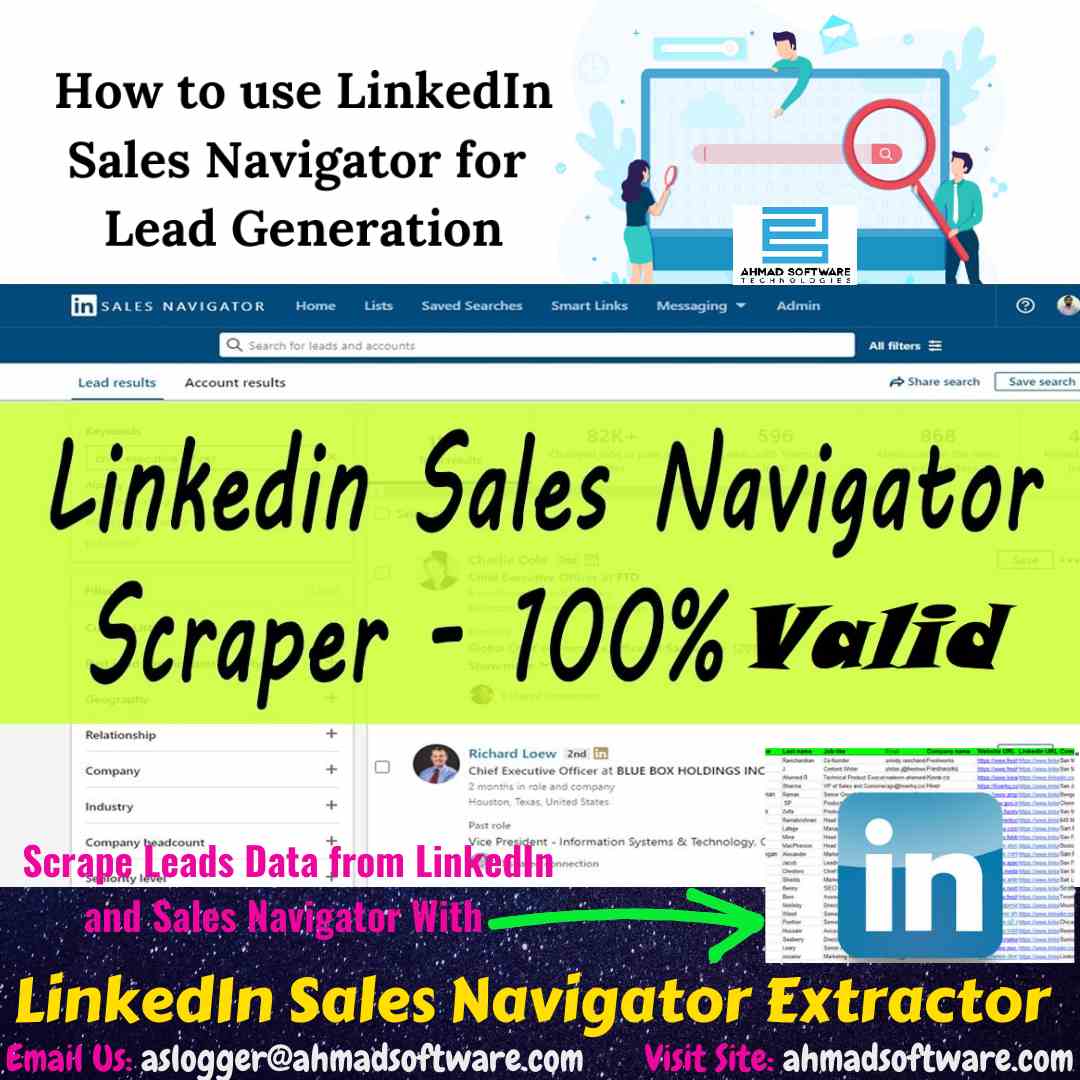 Scrape data from Sales Navigator automatically with LinkedIn Scraper