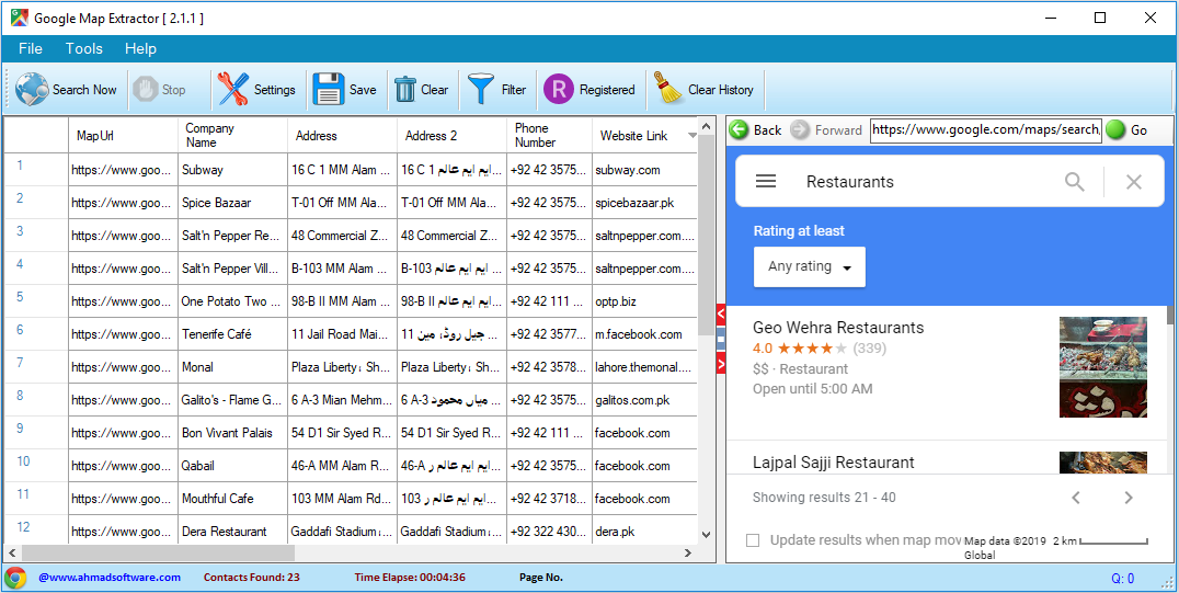Business Leads Extractor Screenshot