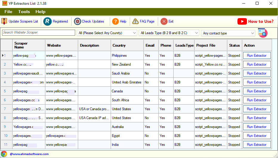 Yellow Pages Graber Screenshot